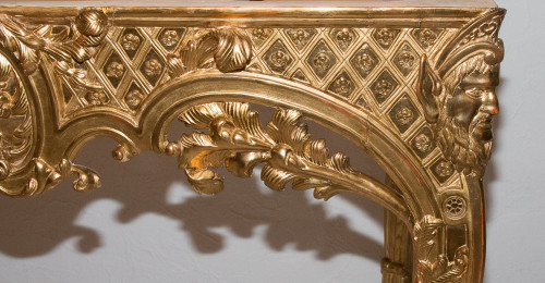 Console En Bois Sculpté Et Doré époque Régence