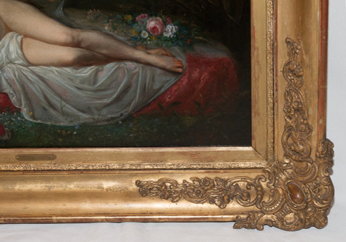 Femme Nue Allongée Jean Louis Victor Viger Du Vigneau (1819-1879)
