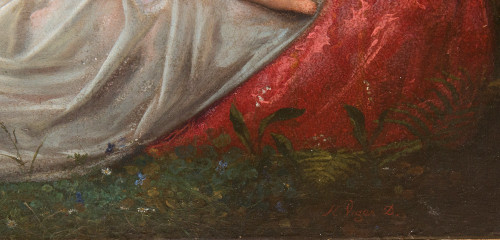 Femme Nue Allongée Jean Louis Victor Viger Du Vigneau (1819-1879)