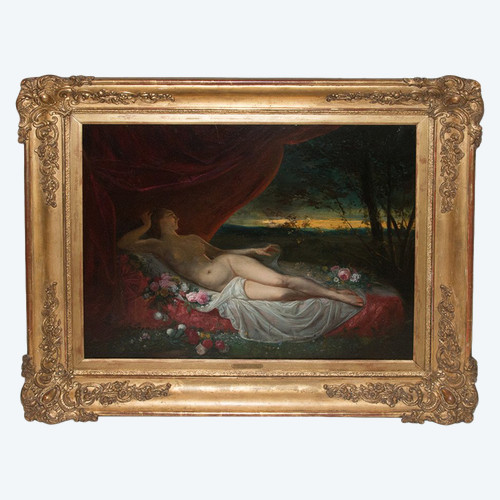 Femme Nue Allongée Jean Louis Victor Viger Du Vigneau (1819-1879)