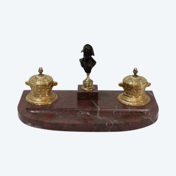  Double inkwell, Napoleon III period - mid 19th century