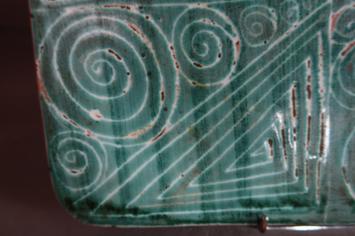 Ceramic trivet signed Robert Picault