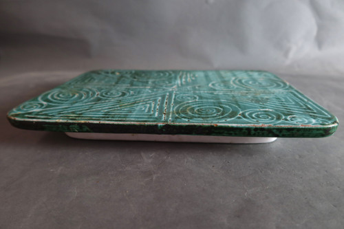 Ceramic trivet signed Robert Picault