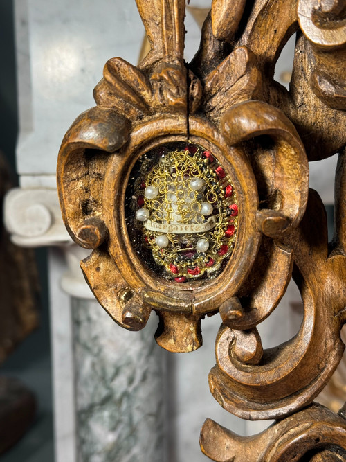 Reliquary Of Saint Alexander Decorated With Cherubs - 18th century