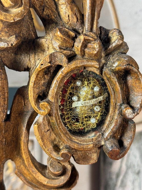Reliquary Of Saint Alexander Decorated With Cherubs - 18th century