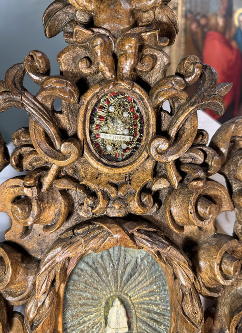 Reliquary Of Saint Alexander Decorated With Cherubs - 18th century