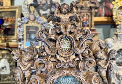 Reliquaire De Saint Alexandre à Décor D’angelots - XVIIIe 