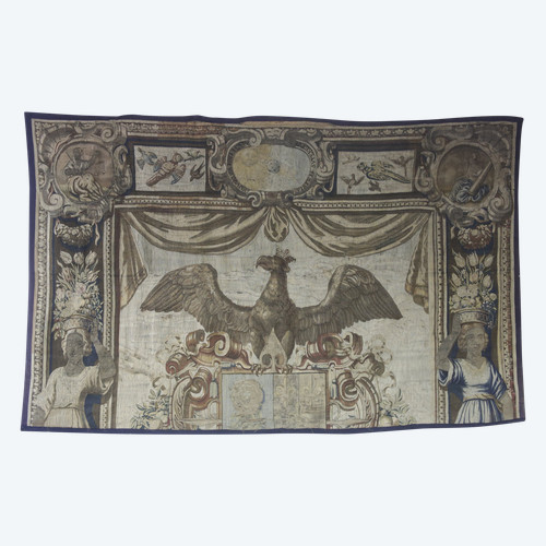 Armorial tapestry, 17th-century Flanders