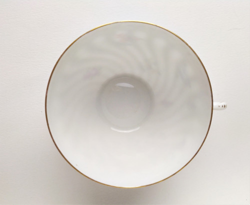 Tazza da colazione con piattino in porcellana di Dresda