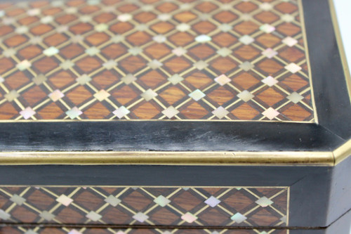 Coffret Napoléon III En Marqueterie Par Tahan