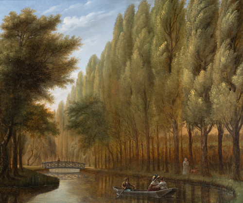Paysage, huile sur toile, XIXe siècle