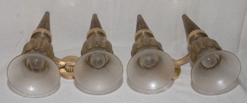 Paire d'Appliques De Murano, Seguso  Années 40