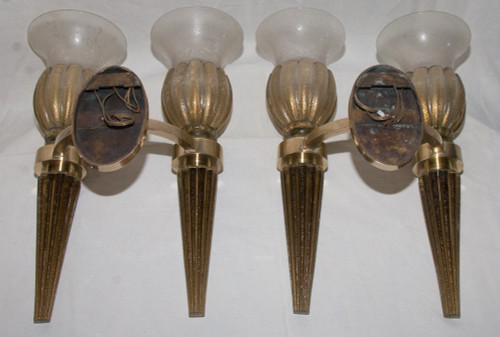 Paire d'Appliques De Murano, Seguso  Années 40