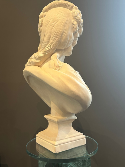 Augustin Pajou, Scultura Buste La Comtesse Du Barry XIX secolo
