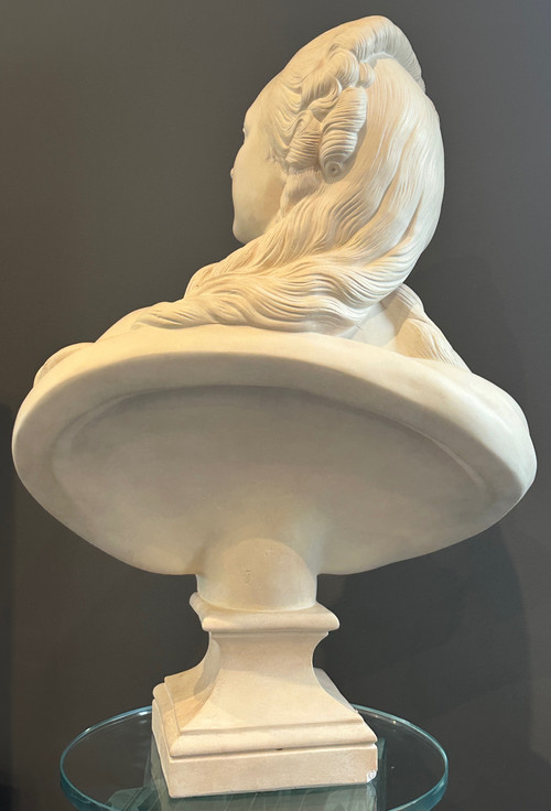 Augustin Pajou, Scultura Buste La Comtesse Du Barry XIX secolo