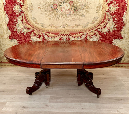 Restoration Period Mahogany System Dining Table circa 1830 (4m)