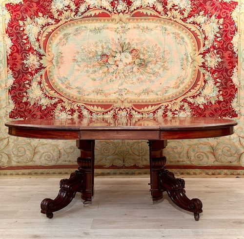 Restoration Period Mahogany System Dining Table circa 1830 (4m)