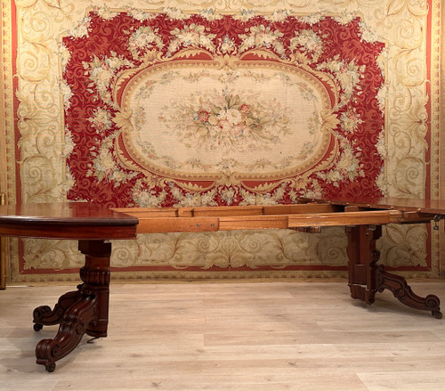 Restoration Period Mahogany System Dining Table circa 1830 (4m)