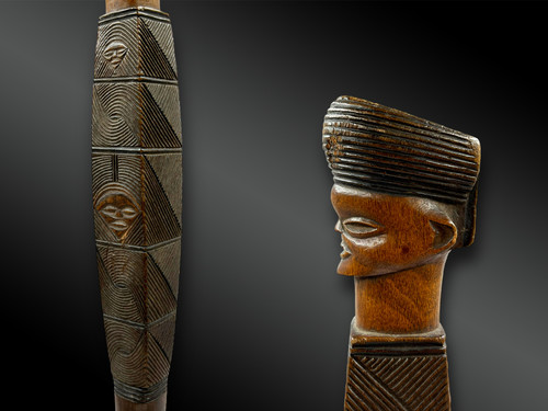 BÂTON Mbweci - Culture Lwena Chokwé, République Démocratique du Congo et Angola - Vers 1900