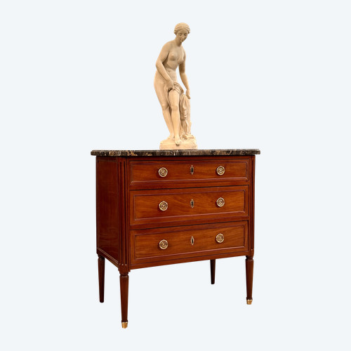 Jean - Baptiste Vassou, Cassettone in mogano con timbro del periodo Luigi XVI Circa 1770