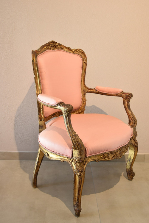 Pair Of Armchairs From The Rococo Period, France, 18th Century