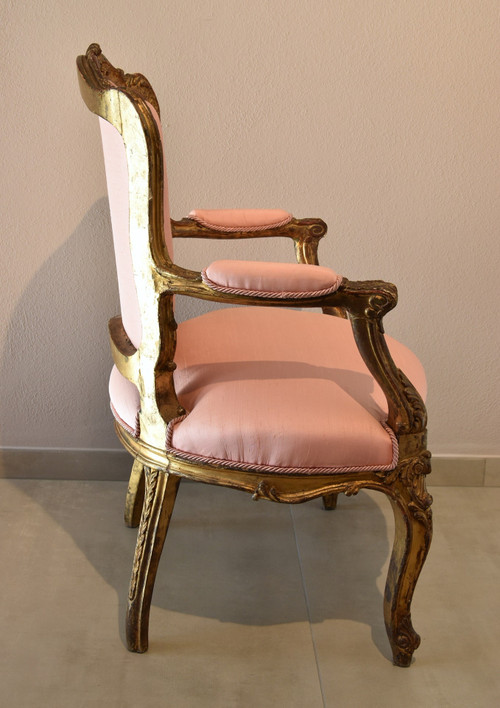 Pair Of Armchairs From The Rococo Period, France, 18th Century