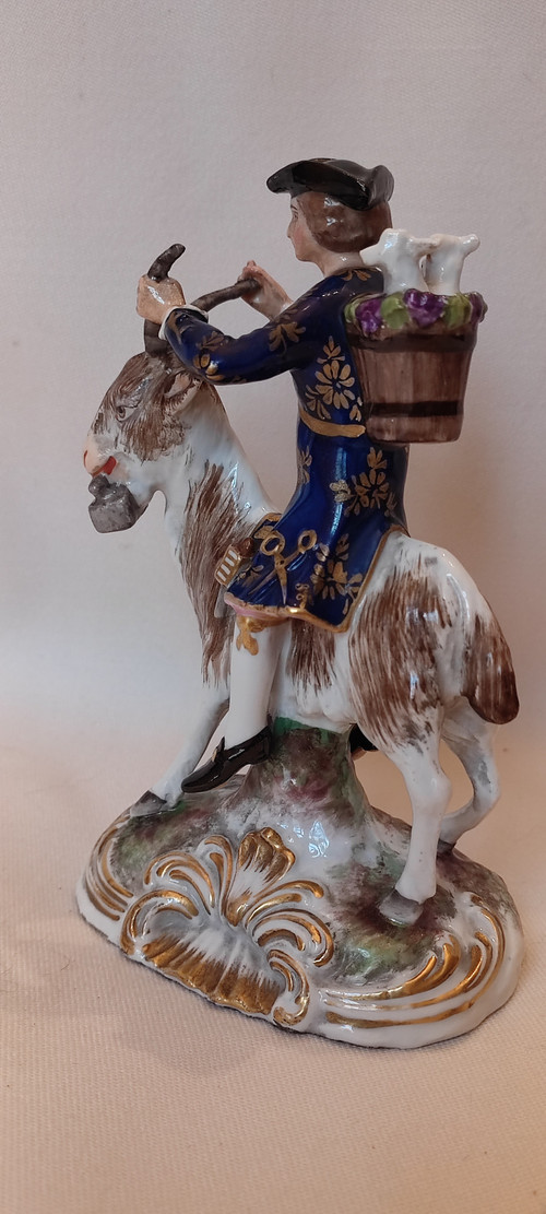 Tailor on a goat.porcelain Samson.Chesea