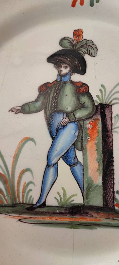Grande piatto in terracotta di Auvillar Periodo dell'Impero militare
