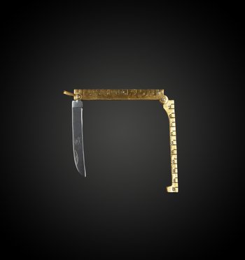 Large "Pied de Roy" handle knife - France - 20th century