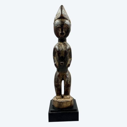 Weibliche STATUETTE - Baoulé, Elfenbeinküste - Erste Hälfte des 20. Jahrhunderts