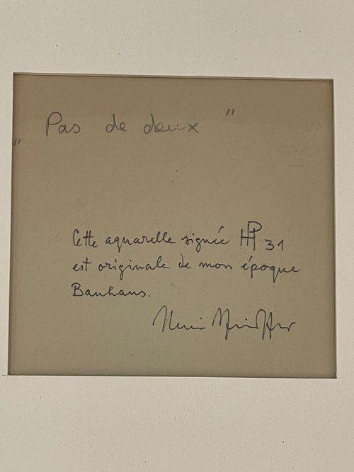 Henri PFEIFFER (1907-1994),  « Pas de deux », 1931