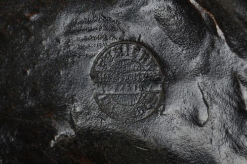 Bronze "Pegasus carrying the poet towards the regions of the dream" with brown patina
