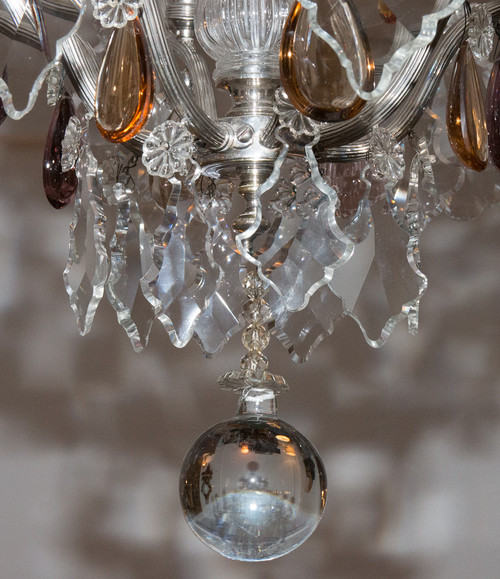 Lampadario a gabbia Maison Bagues 1920 circa