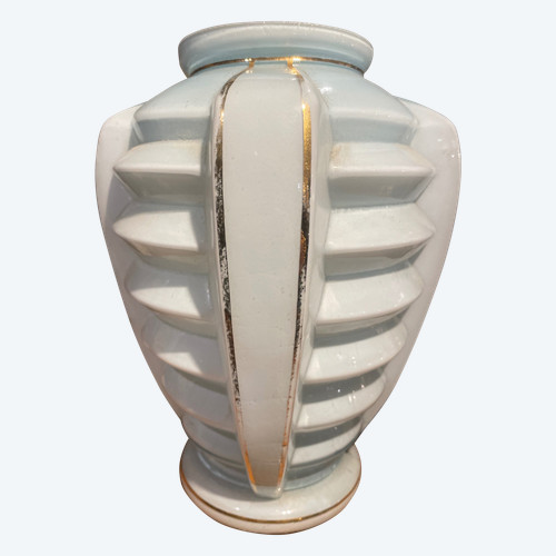 Vase Art Deco en opaline