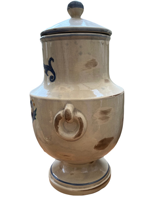 Old Nevers 18th century earthenware table fountain