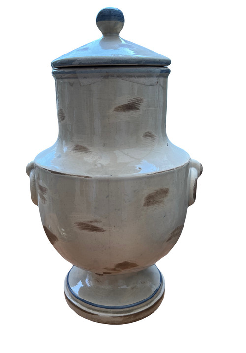 Old Nevers 18th century earthenware table fountain