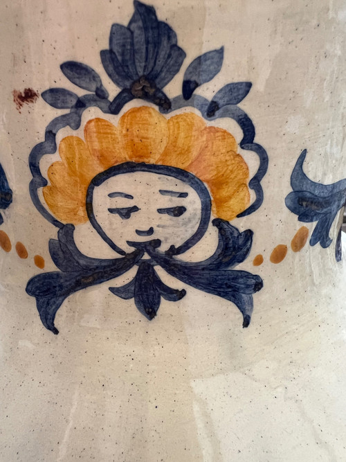 Old Nevers 18th century earthenware table fountain