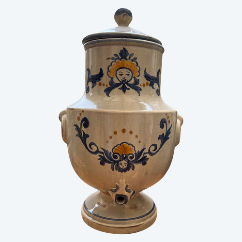 Old Nevers 18th century earthenware table fountain