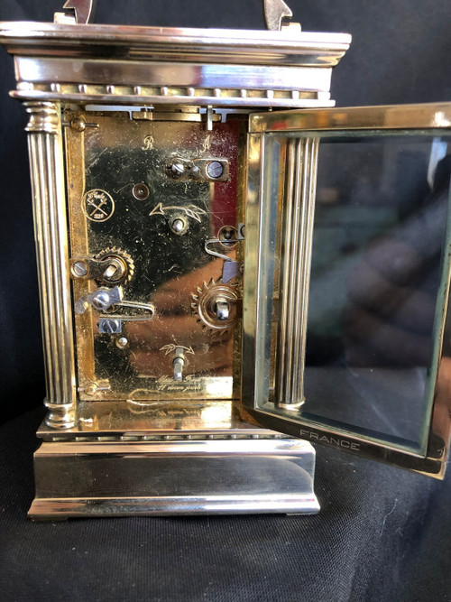 Pendule d'officier à sonnerie de marque L’Épée modèle la Marquise travail des années 50