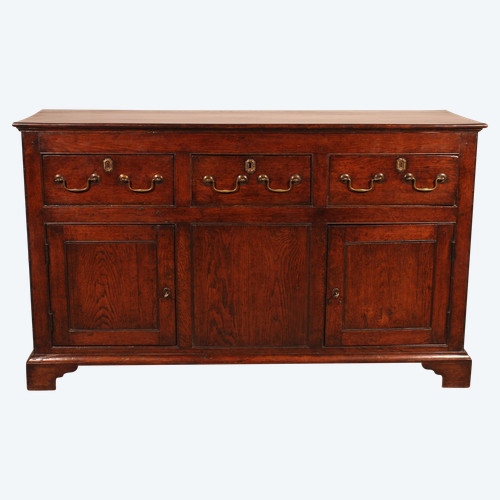 Sideboard mit 3 Schubladen aus Eiche – 18. Jahrhundert