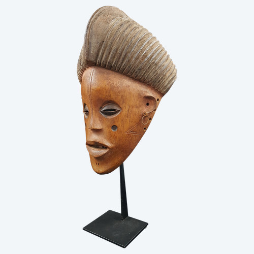 Masque "pwo", Peuple Lwena ( Luena ), République Démocratique Du Congo