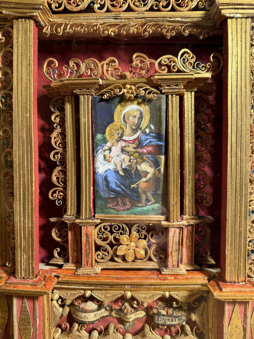 Remarkable Reliquary Altarpiece Style With 21 Relics - XVIII