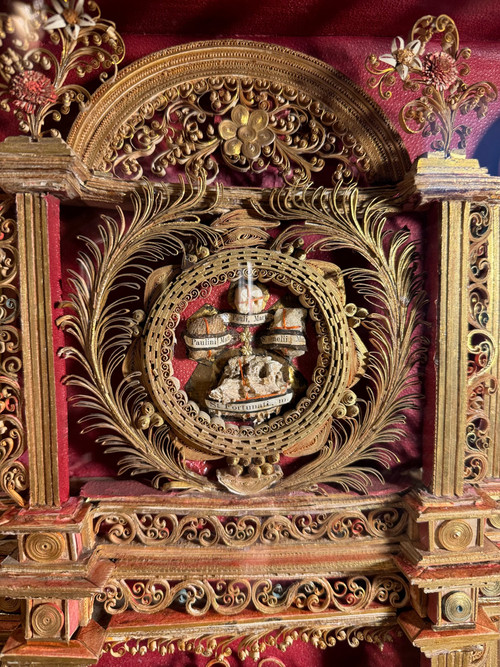 Remarkable Reliquary Altarpiece Style With 21 Relics - XVIII