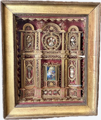 Remarkable Reliquary Altarpiece Style With 21 Relics - XVIII