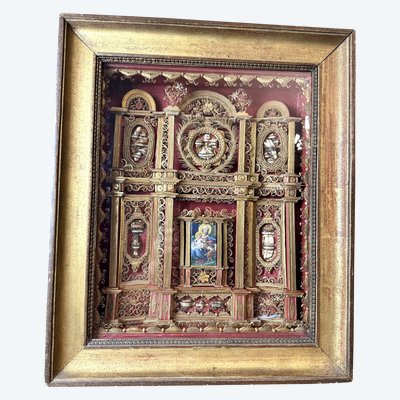 Remarkable Reliquary Altarpiece Style With 21 Relics - XVIII