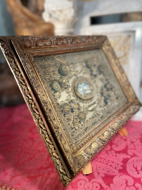 Paperolles reliquary - Jacob's ladder - early 18th century