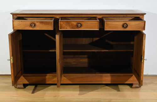 Piccola Credenza a 3 Ante in Noce – Fine XIX Secolo