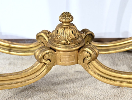 Petite Table de Milieu en Bois Doré, style Louis XV – Fin XIXe