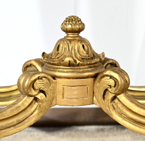 Petite Table de Milieu en Bois Doré, style Louis XV – Fin XIXe