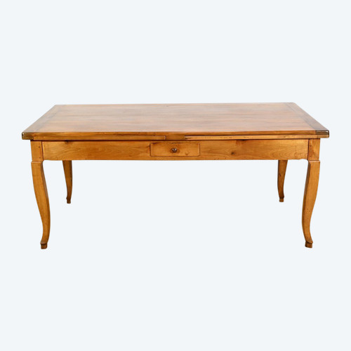 Regional Cherry Wood Table, Louis XV style – Mid-19th century